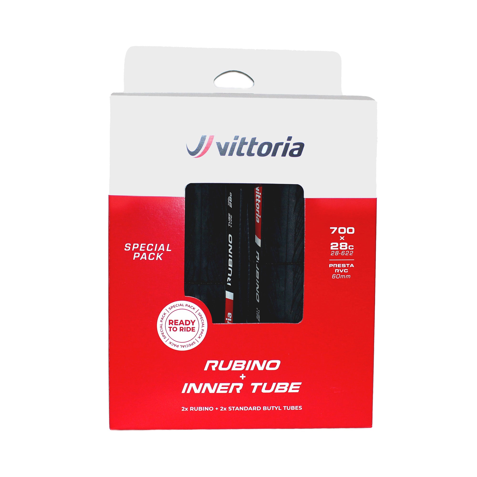 Pack 2 Cubiertas Vittoria Rubino V G2 Plegable 2 Cámaras Negro #2