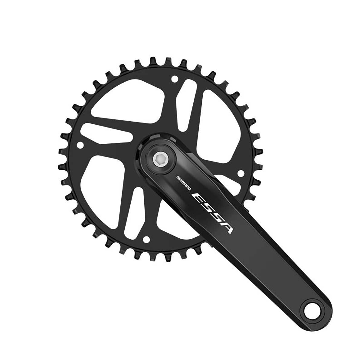 Juego Bielas/Plato Shimano Essa FC-U2001-1 Square 40d Pedalier Negro
