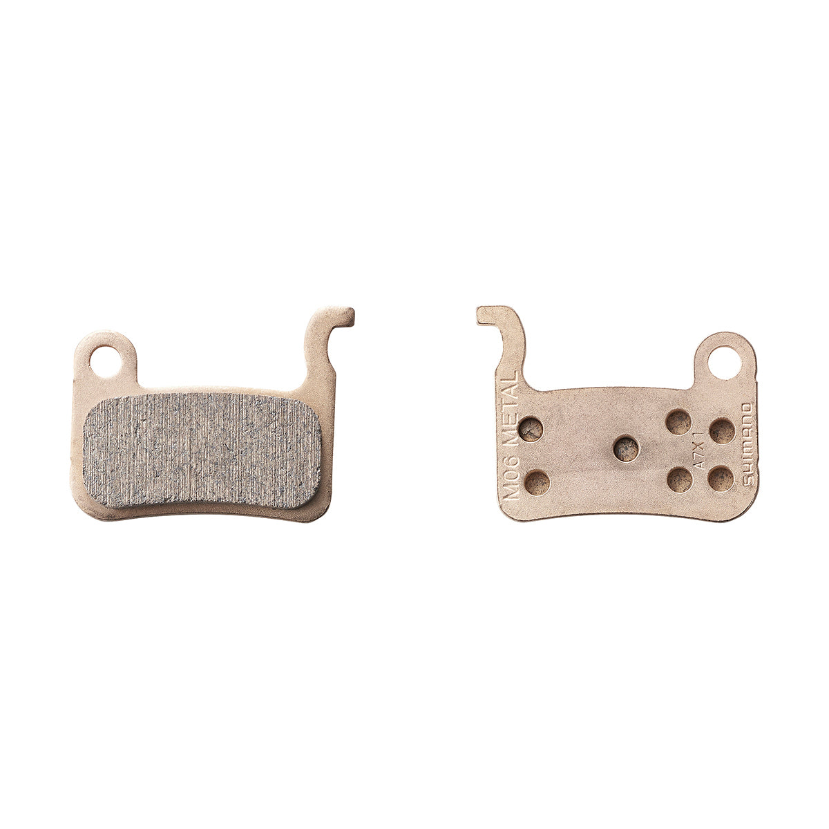 Pastillas Freno Disco Shimano BP-M06-MX Metal Sin Aletas 1 Par Gris