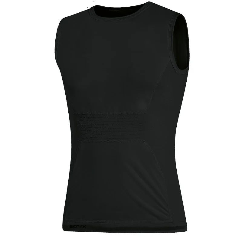 Camiseta Interior Cortavientos Biotex Sin Mangas Sin Costuras Negro