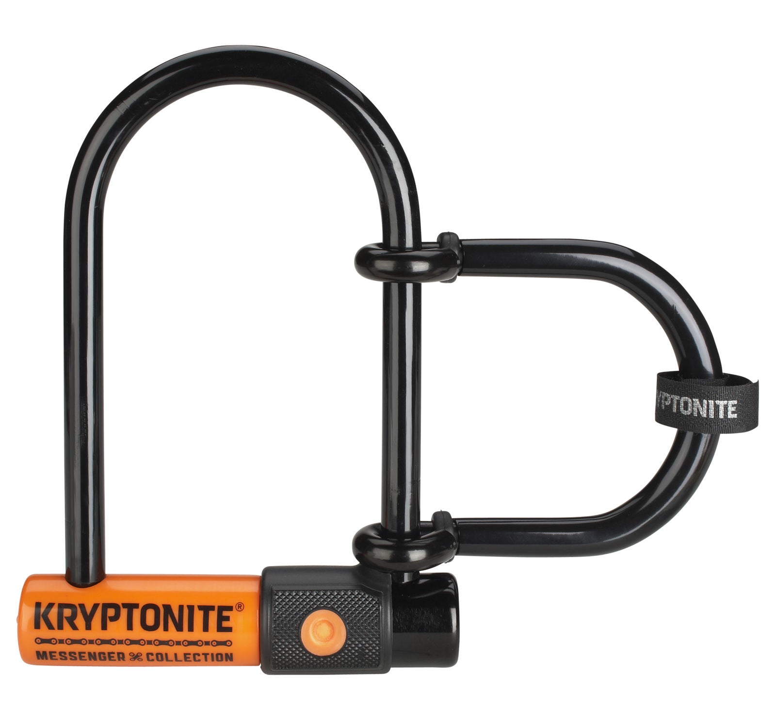 Kryptonite U-Lock Messenger Mini 9.5x16.5cm Extensor Naranja/Negro