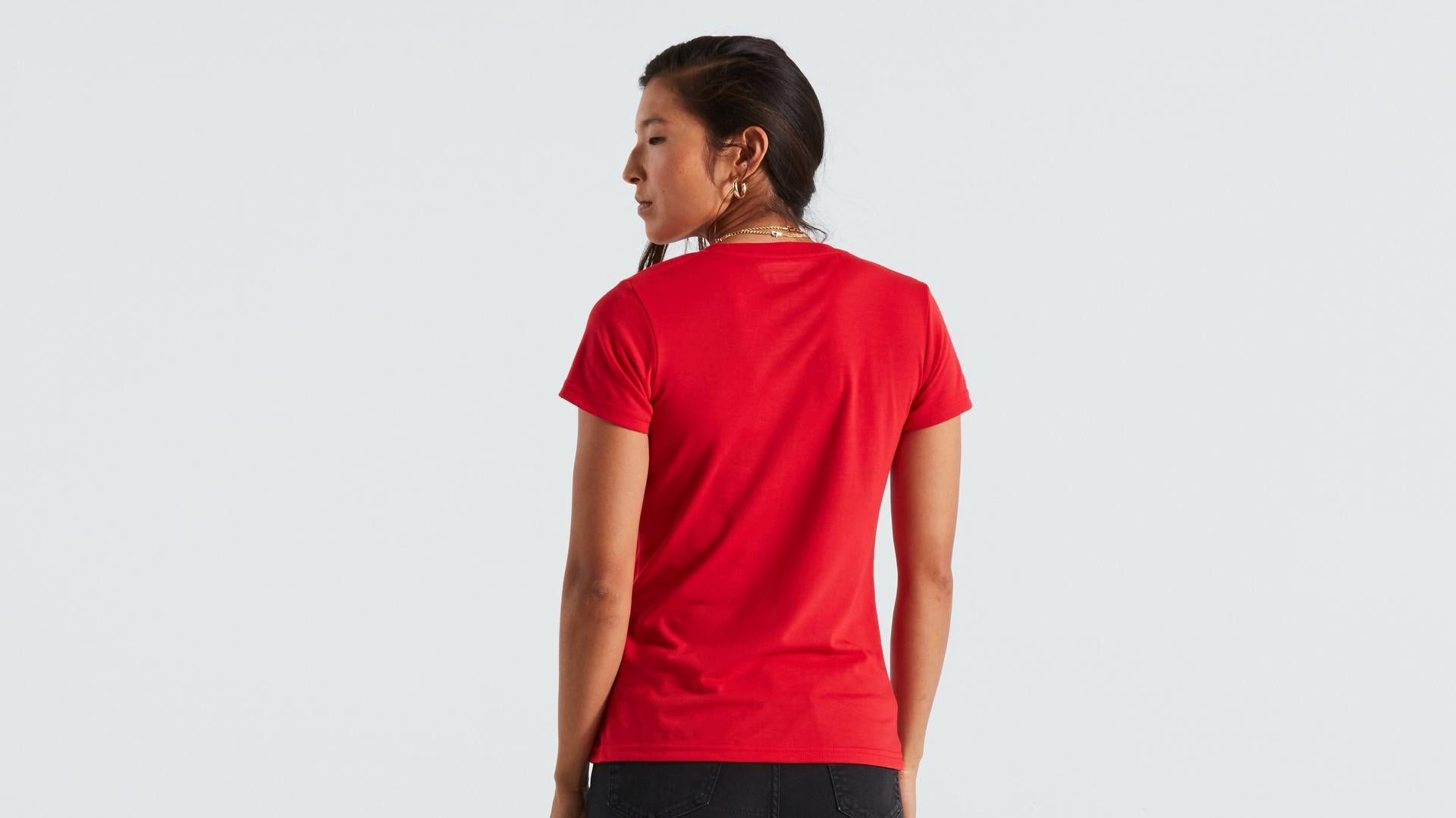 Wordmark Camiseta Manga Corta Mujer Flo Rojo #3