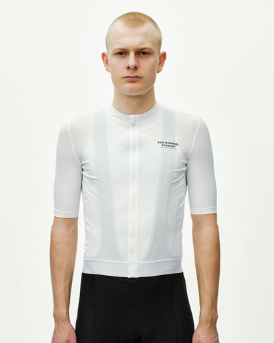 Maillot Manga Corta Pas Normal Studios Essential Hombre Blanco #3