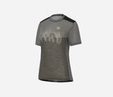 T-Shirt Manches Courtes Hiru Lab Merino Femme Gris Pierre