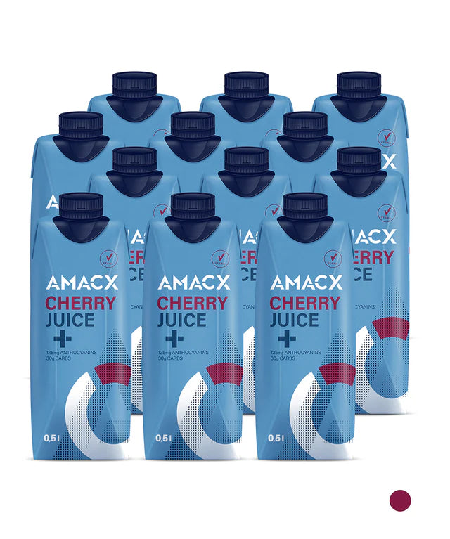 Zumo Cereza Recuperación Amacx Recovery Cherry Juice+ Caja 12uds Azul