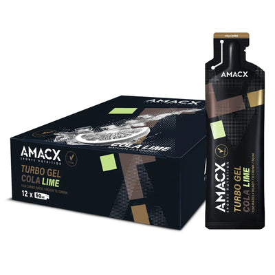 Geles Energéticos Amacx Turbo Gel Cola Lima Caja 12uds Transparente