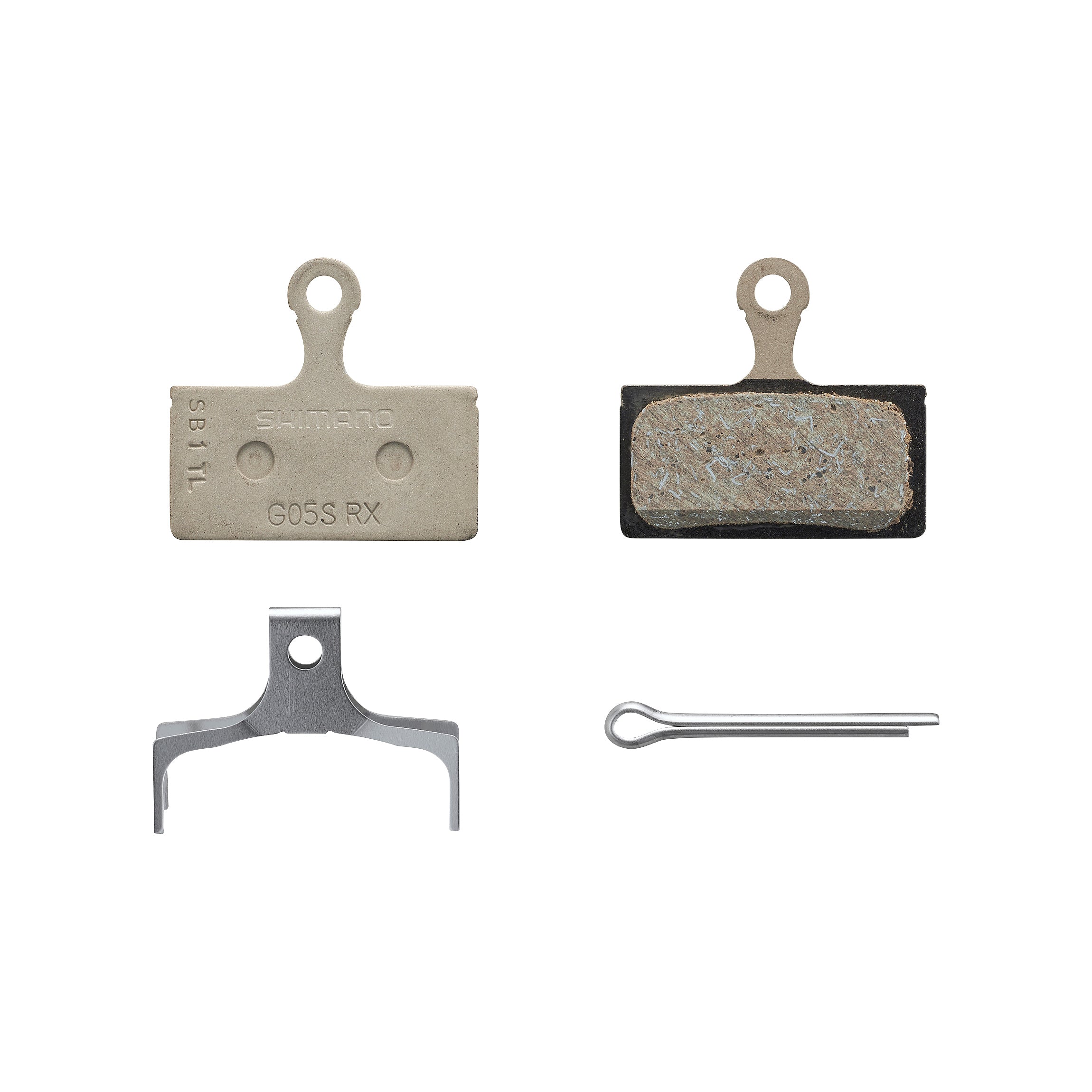 Pastillas Freno Disco Shimano BP-G05S-RX Resina Sin Aletas 1 Par Gris #3