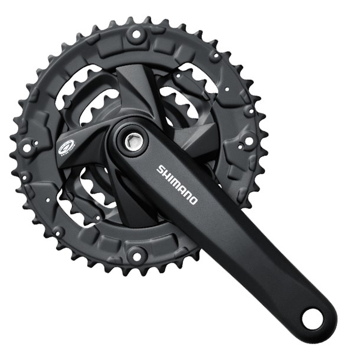Juego Bielas/Platos Shimano FC-M371 Square 44/32/22d 9v Pedalier Guia Cadena Negro