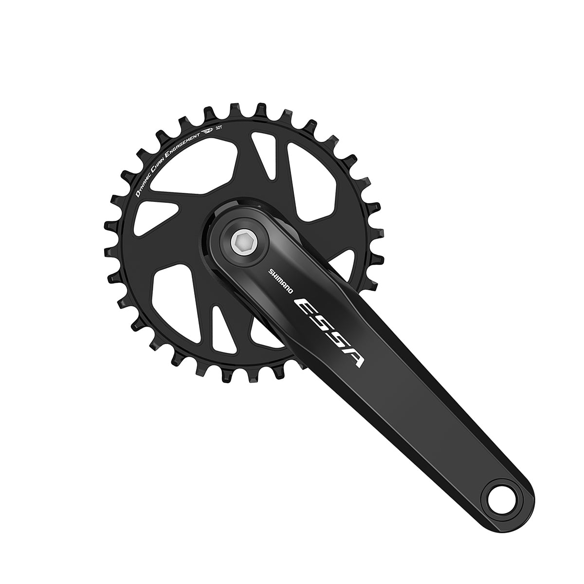 Juego Bielas/Plato Shimano Essa FC-U2000-1 Square 32d 7/8v Pedalier Negro