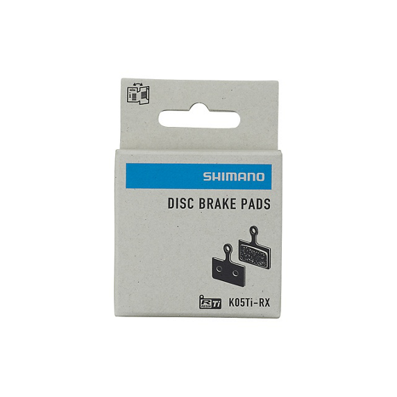 Pastillas Freno Disco Shimano BP-K05TI-RX Resina Sin Aleta Negro #3