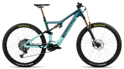 Bicicletas Electricas eTrail Orbea Rise M-Team 2022 Ice Green Gloss/Ocean Matte
