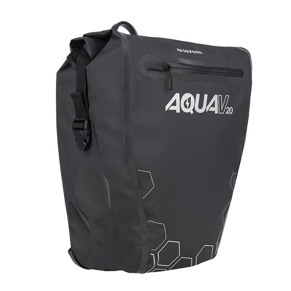 Alforja Oxford Aqua V 20 Cierre QR Único Negro #2