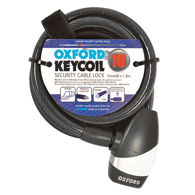 Antirrobo Cable OXC KeyCoil10 10x1800mm Negro #2