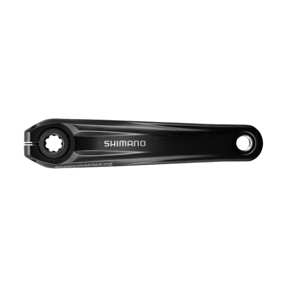 Biela Izquierda Shimano FC-E8000 Eje Estriado 24mm Negro