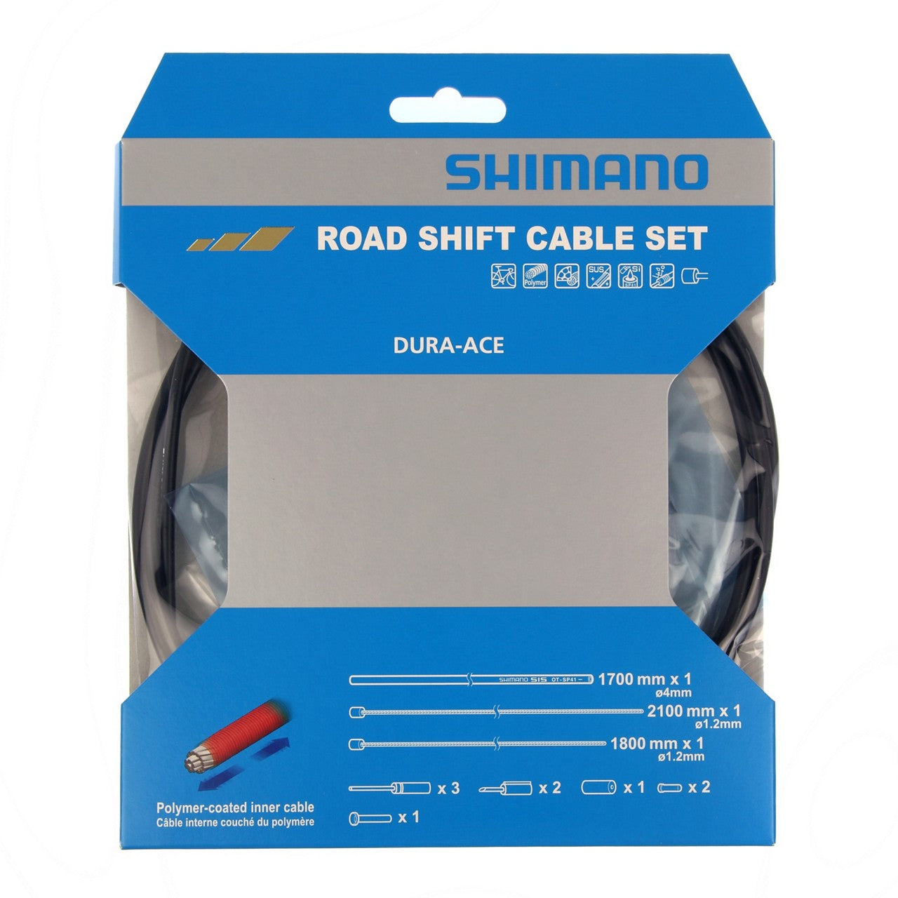 Juego Cable Cambio Carretera Shimano Dura Ace OT-SP41 Polimero/Negro #2