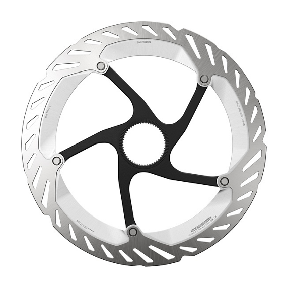 Disco Freno Shimano RT-CL800 Center Lock Ice Technologies Freeza Anillo Cierre Externo Plata/Negro