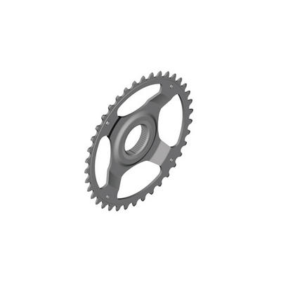 Plato Shimano SM-CRE61 FC-E6100 Guia Cadena Doble Negro