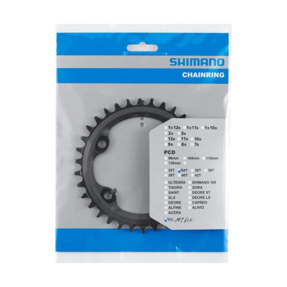 Plato Shimano FC-MT610/FC-MT510-1 Negro #2