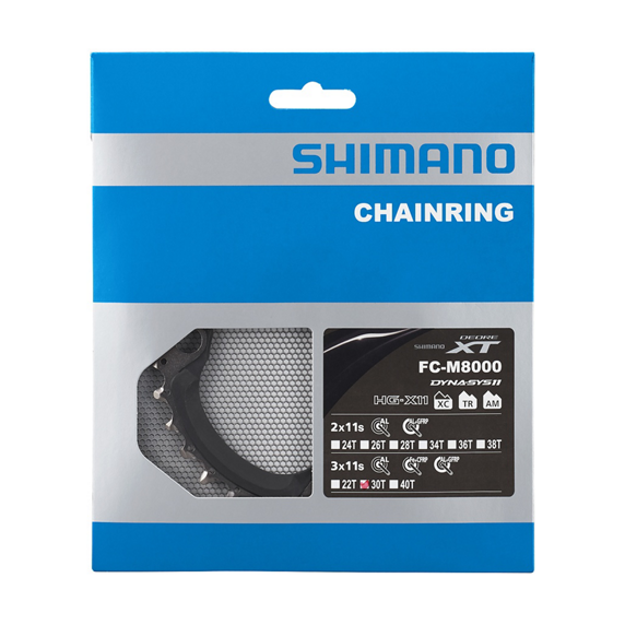 Plato Shimano Deore XT FC-M8000-3 Negro #2