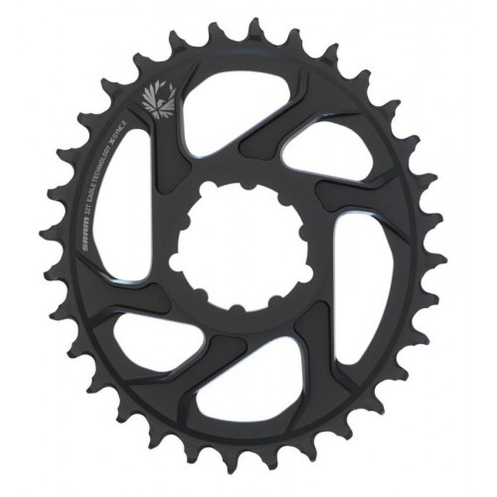 Plato Sram Eagle Oval X-Sync DM 6mm Offset Negro