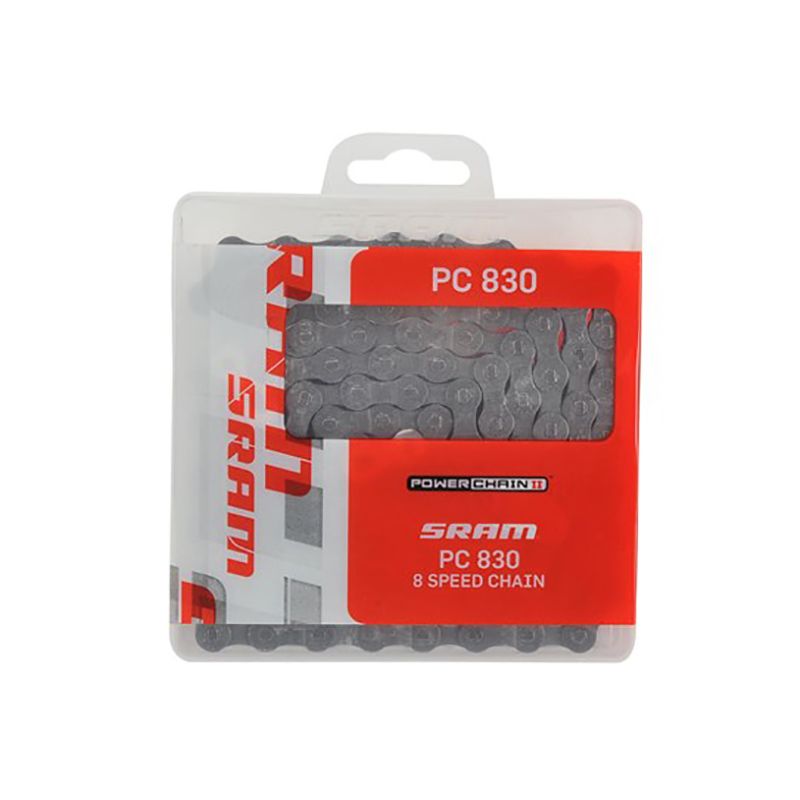 Cadena Sram PC-830 114 Eslabones Powerlink 8v Plata