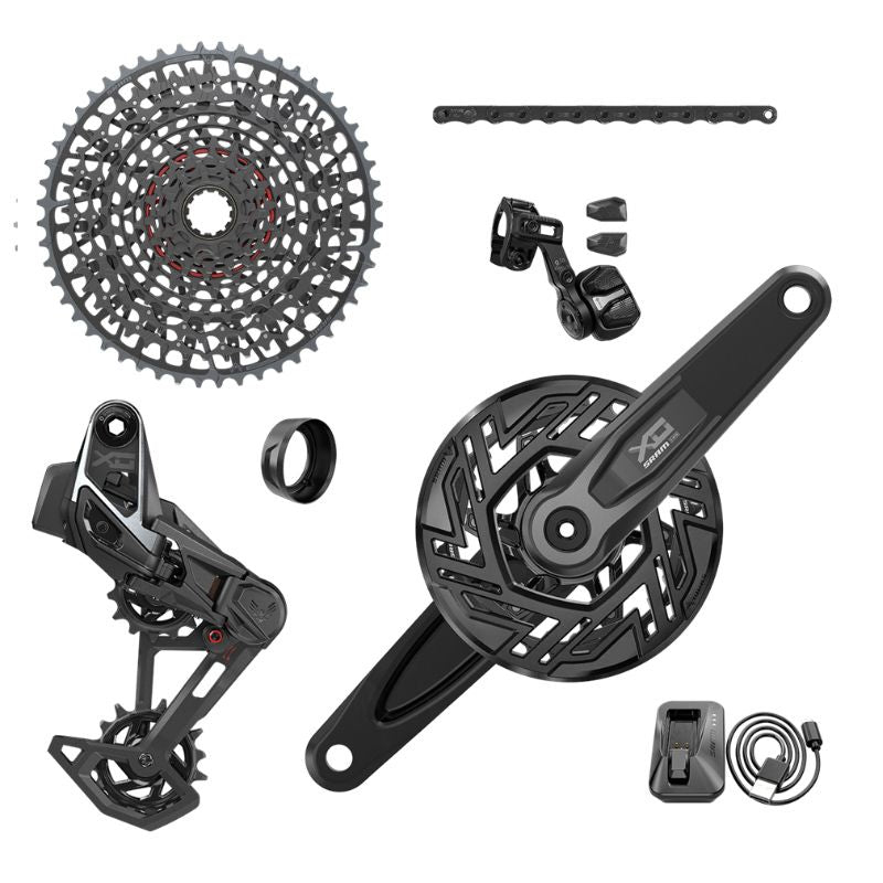 Grupo Electrónico Sram X0 T-Type Eagle AXS E-MTB Bosch ISIS 160mm 36d 1x12v Negro