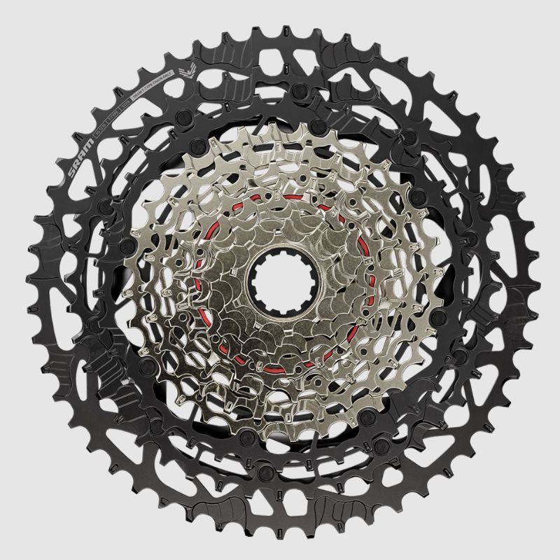 Casete Sram XS-1270 T-Type Eagle Núcleo HG 12v Negro/Plata