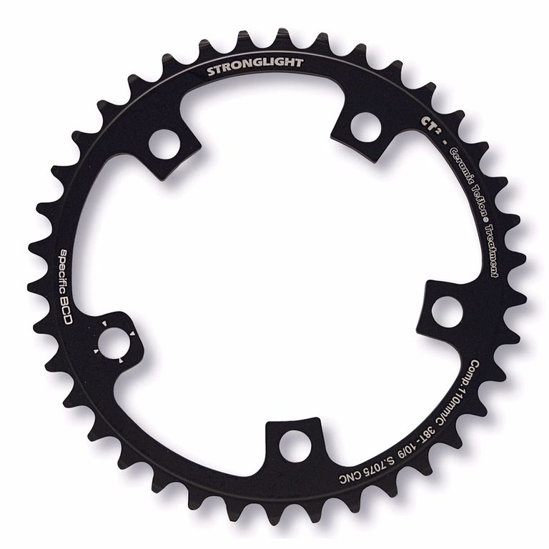 Plato Stronglight CT2 Compact Adaptable Campagnolo 9/10v Negro