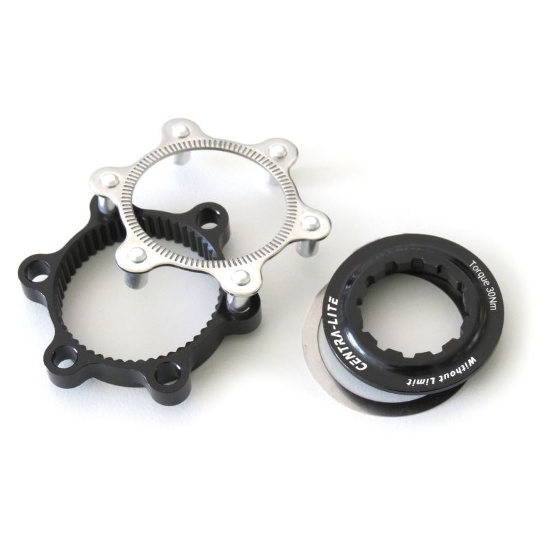 Adaptador XLC BR-X62 Centerlock Disco 6 Agujeros Negro/Plata