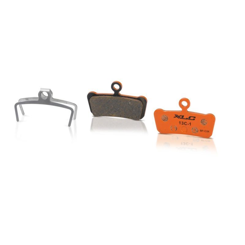 Juego Pastillas Freno Orgánicas Xlc BP-O34 Avid Xo Trail/Sram Guide Ultimate RSC/R/RS Naranja