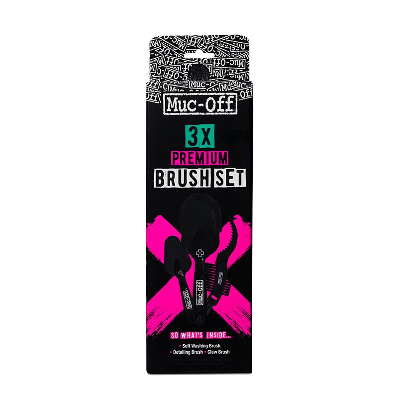 Kit 3 Cepillos Muc-off Limpieza Bicicleta
