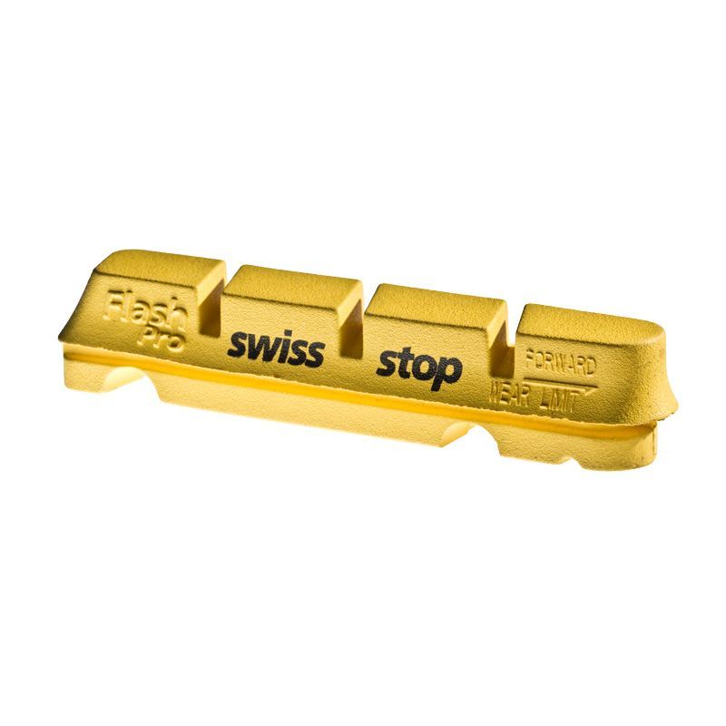 Kit 4 Zapatas Freno Swissstop Flash Pro Amarillo Carbono