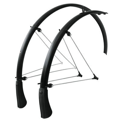 Pack Guardabarros Delantero/Trasero SKS Bluemels 28" Negro Mate