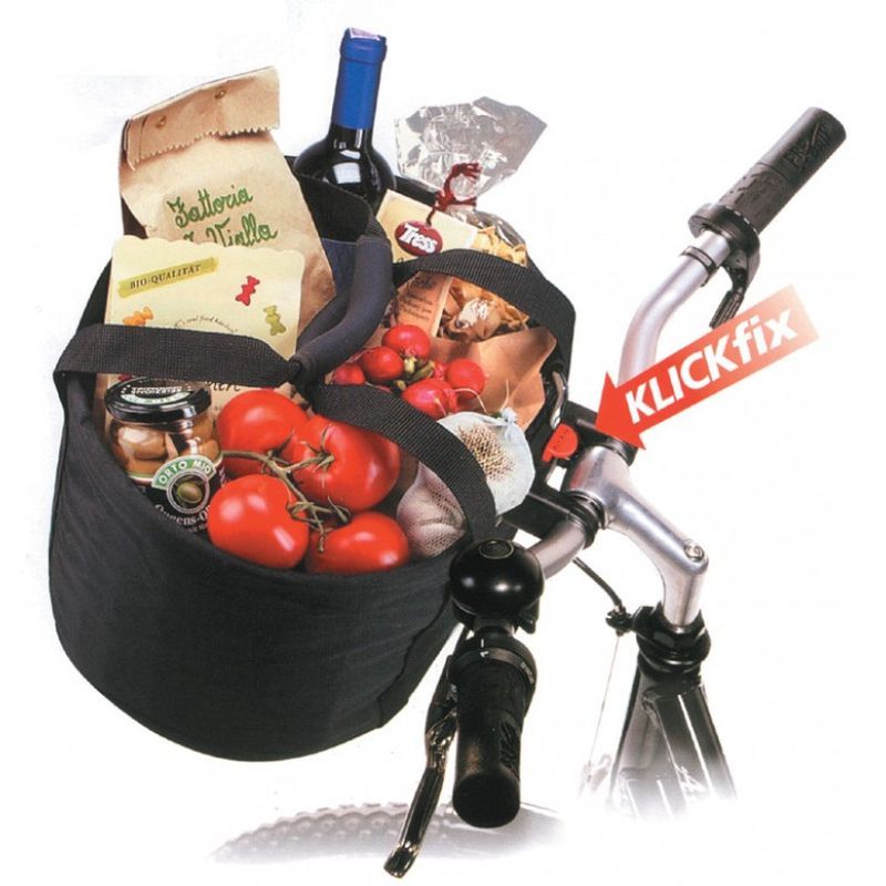 Bolsa Compras Rixen&Kaul Comfort Mini Fijación Klickfix 13L 32x24x23cm Negro