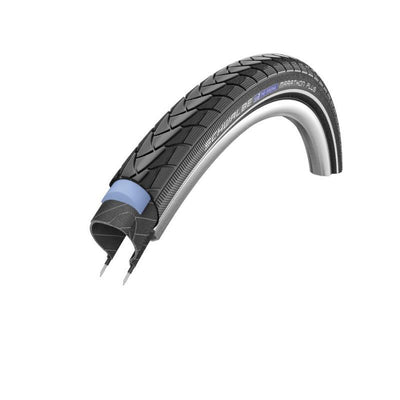 Cubierta Schwalbe Marathon Plus 26x2.00 S-Guard HS440 Twinskin Performance Endurance Reflectante Negro