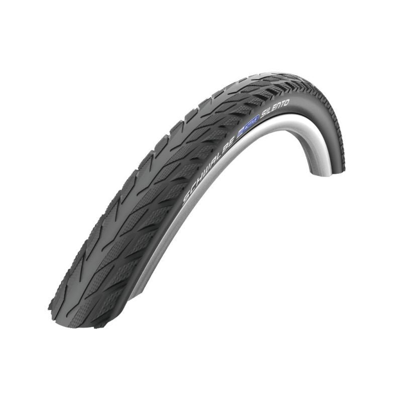 Cubierta Schwalbe Silento 28x1.60/700x35C K-Guard HS421 Liteskin Reflectante Negro
