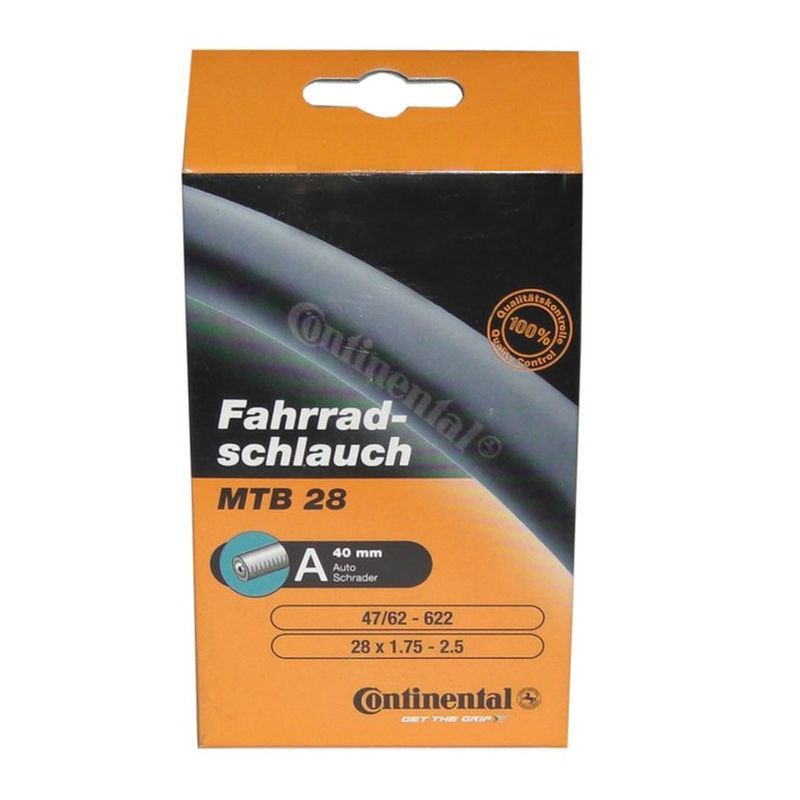 Cámara Continental Mtb 29 x1.75/2.50 Valvula Standard Negro 40mm