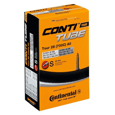 Cámara Continental Tour All 700x32/37/40 Valvula Standard Negro 40mm