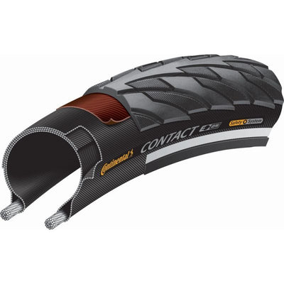 Cubierta Continental Contact 700x42 Reflectante Negro