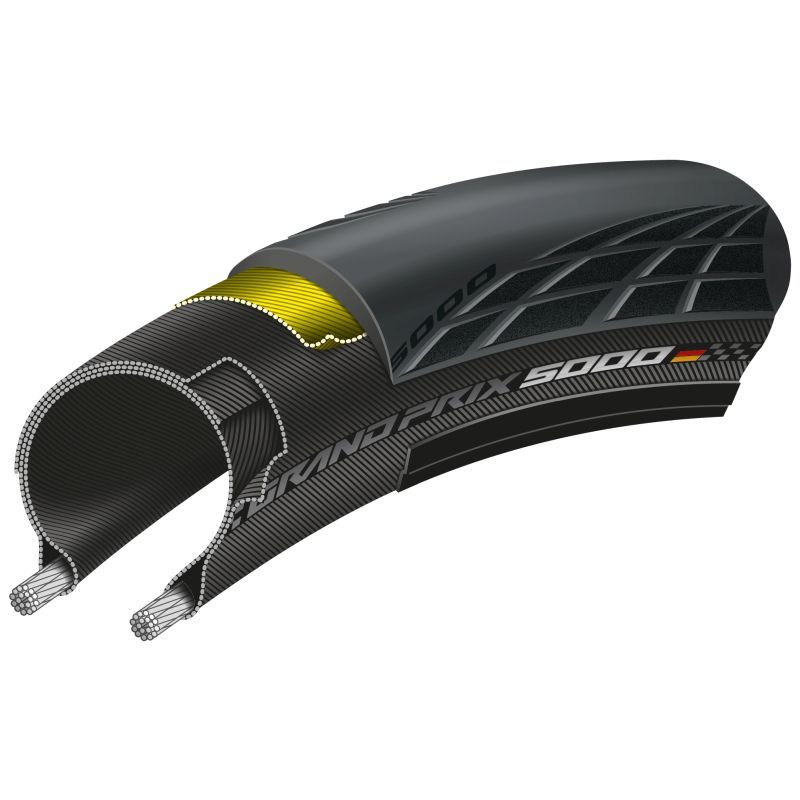 Grand Prix 5000 Allseason Neumático Carretera Continental 700x32C Plegable Negro #3