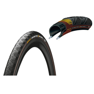 Cubierta Continental Grand Prix 4 Season 700x25C Plegable Negro