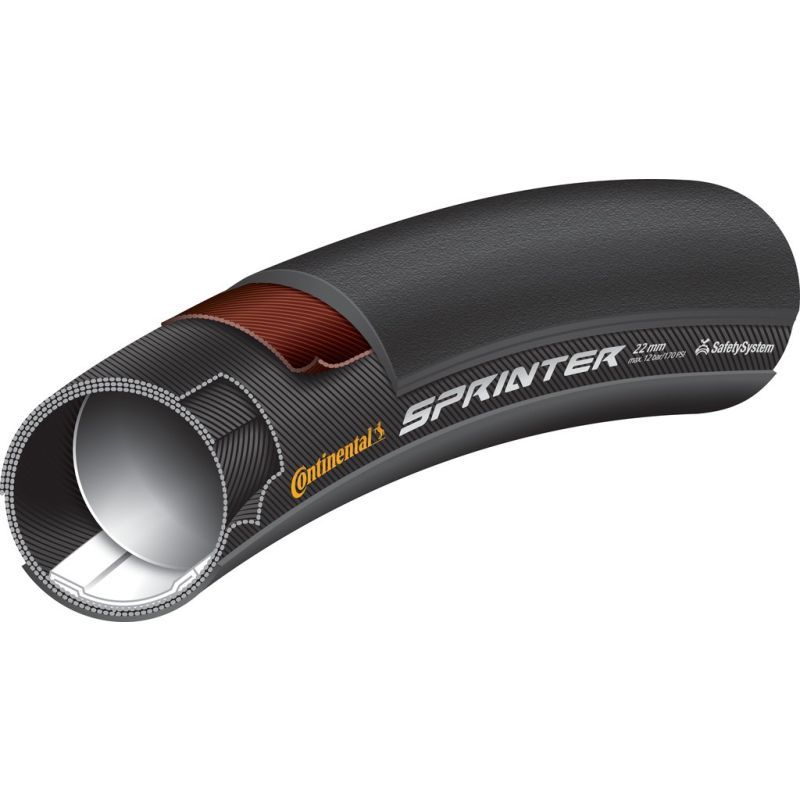 Cubierta Tubular Continental Sprinter 700X22 Negro