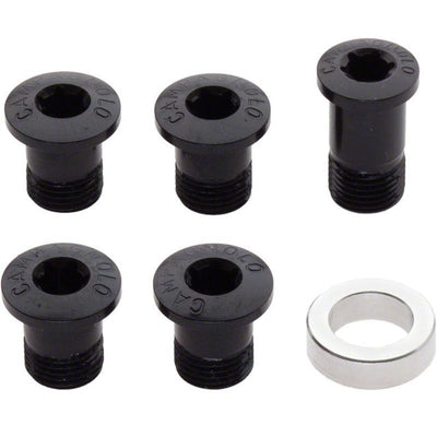 Kit 5 Tornillos Plato Campagnolo Solo Macho Super Record/Record/Chorus Negro