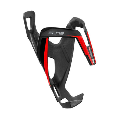 Portabidon Elite Vico Carbono Negro Mate Rojo