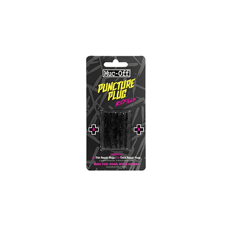 Kit Mechas Muc-Off Reparacion Tubeless 10 Unidades 5 Anchas/5 Estrechas Negro