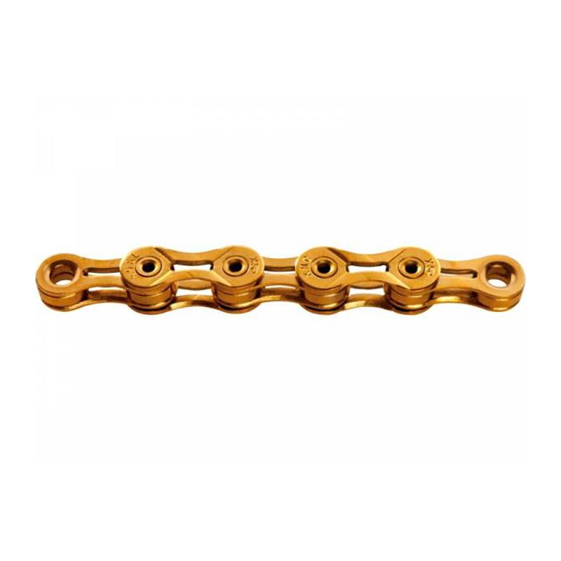 Cadena KMC X9SL Ti-N 114 Eslabones 9v Oro
