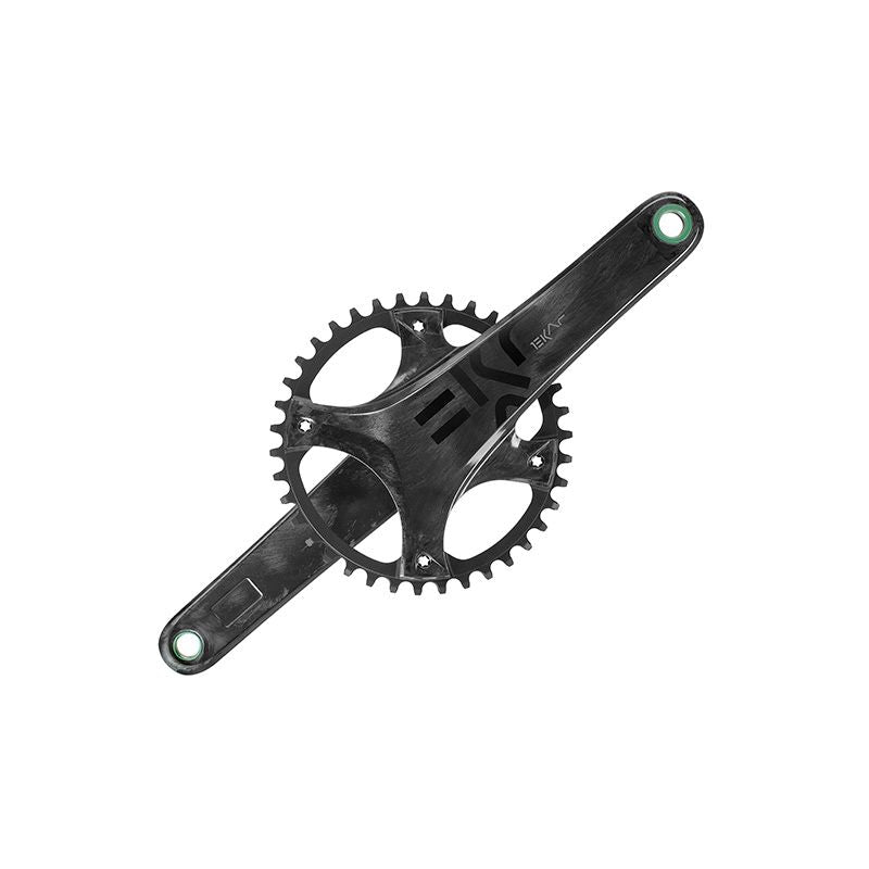 Juego Bielas/Plato Campagnolo Ekar Ultra Torque Pro Tech 145 Bcd 42d Carbono Sin Cazoletas Negro