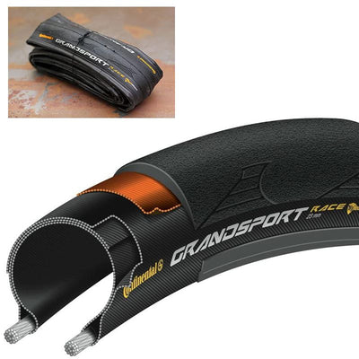 Cubierta Continental Grand Sport Race Plegable Negro