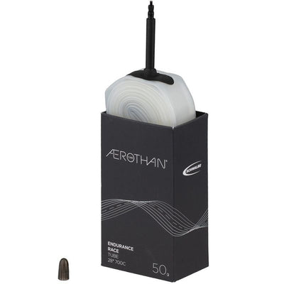 Camara Schwalbe SV16E Aerothan 28" Valvula Presta 40mm Blanco