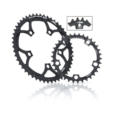 Plato Miche Super11 Carretera Campagnolo 11v Exterior Gris